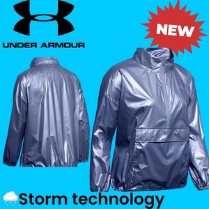 🆕 Under Armour Metallic lavender Woven Anorak